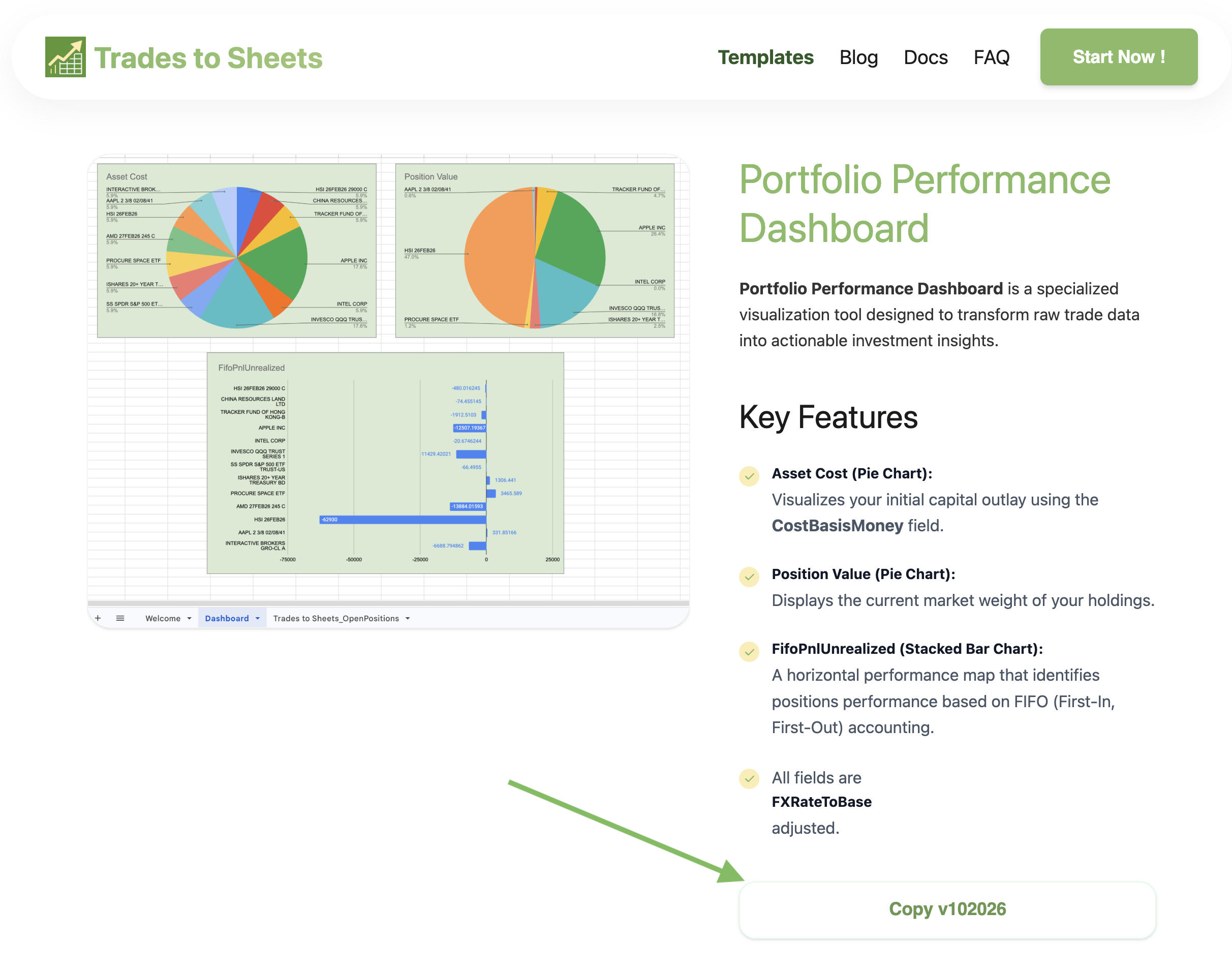 template page copy button